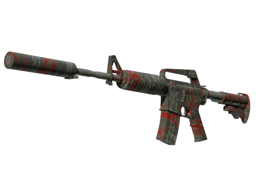 M4A1消音版（StatTrak™） | 血虎 (略有磨损)