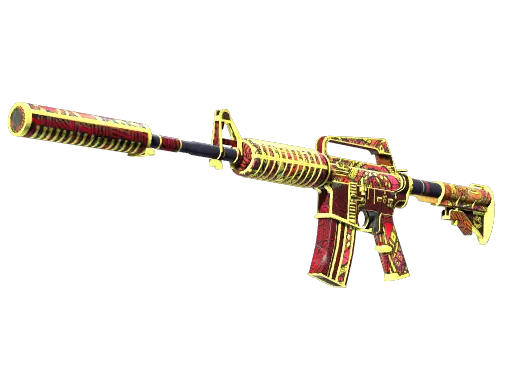 M4A1消音版 | 女火神之炽焰 (破损不堪)